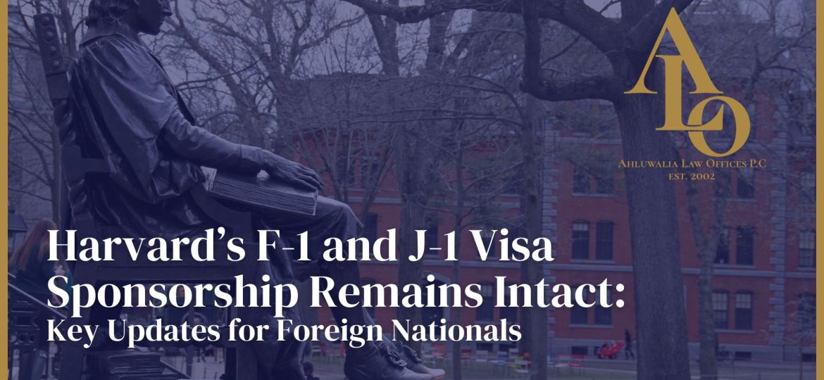 Harvard F-1 and J-1 Visa Sponsorship Status