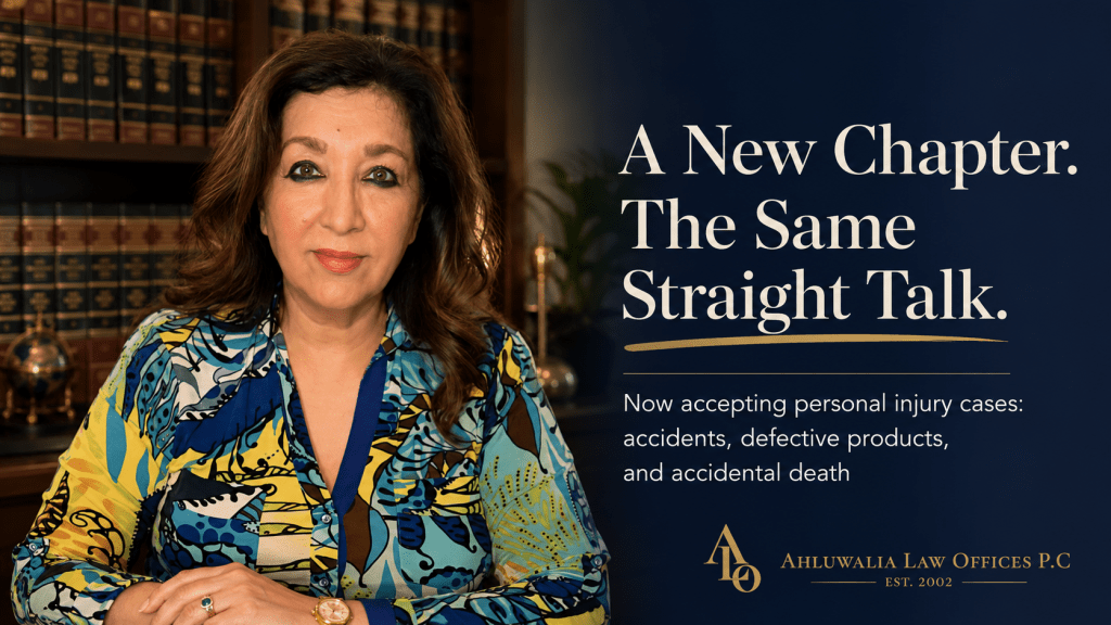 A New Chapter, The Same Straight Talk: Ahluwalia Law Offices Is Now Accepting Personal Injury Cases in Dallas